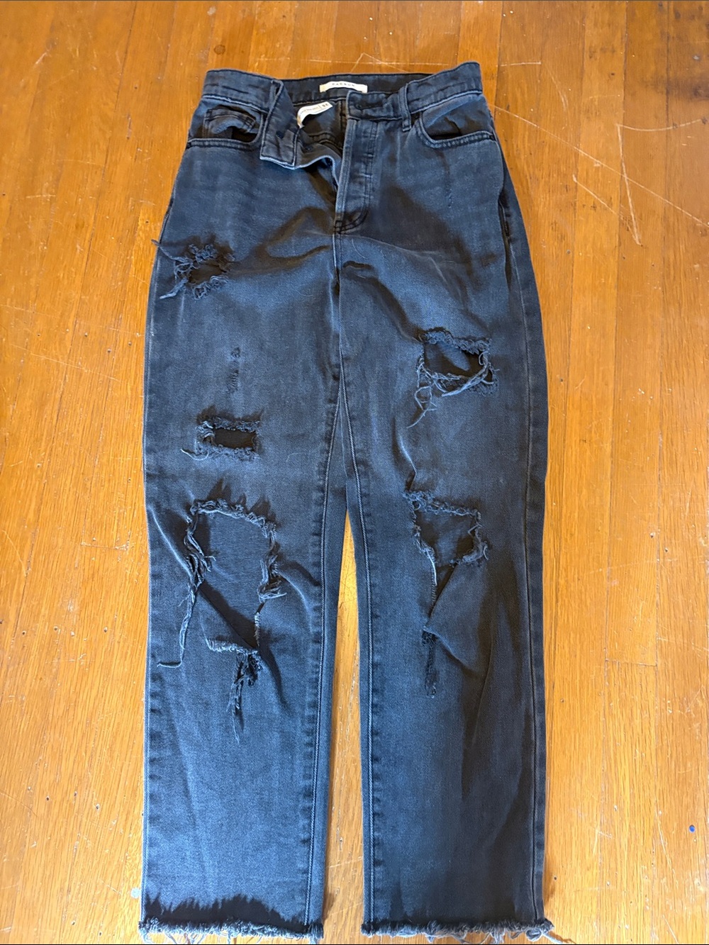 PacSun High-Rise Charcoal Black Gray Jeans